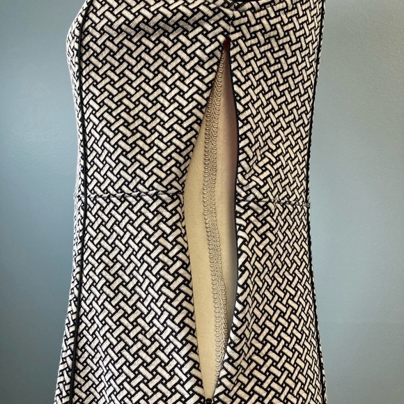 Lands End PETITE black and white herringbone Dress - Picture 6 of 9